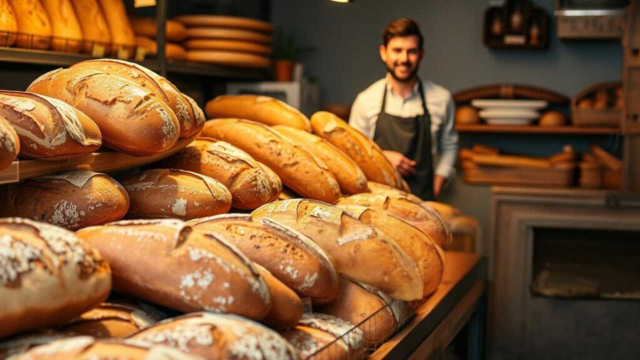 Fazer e vender pães artesanais da dinheiro